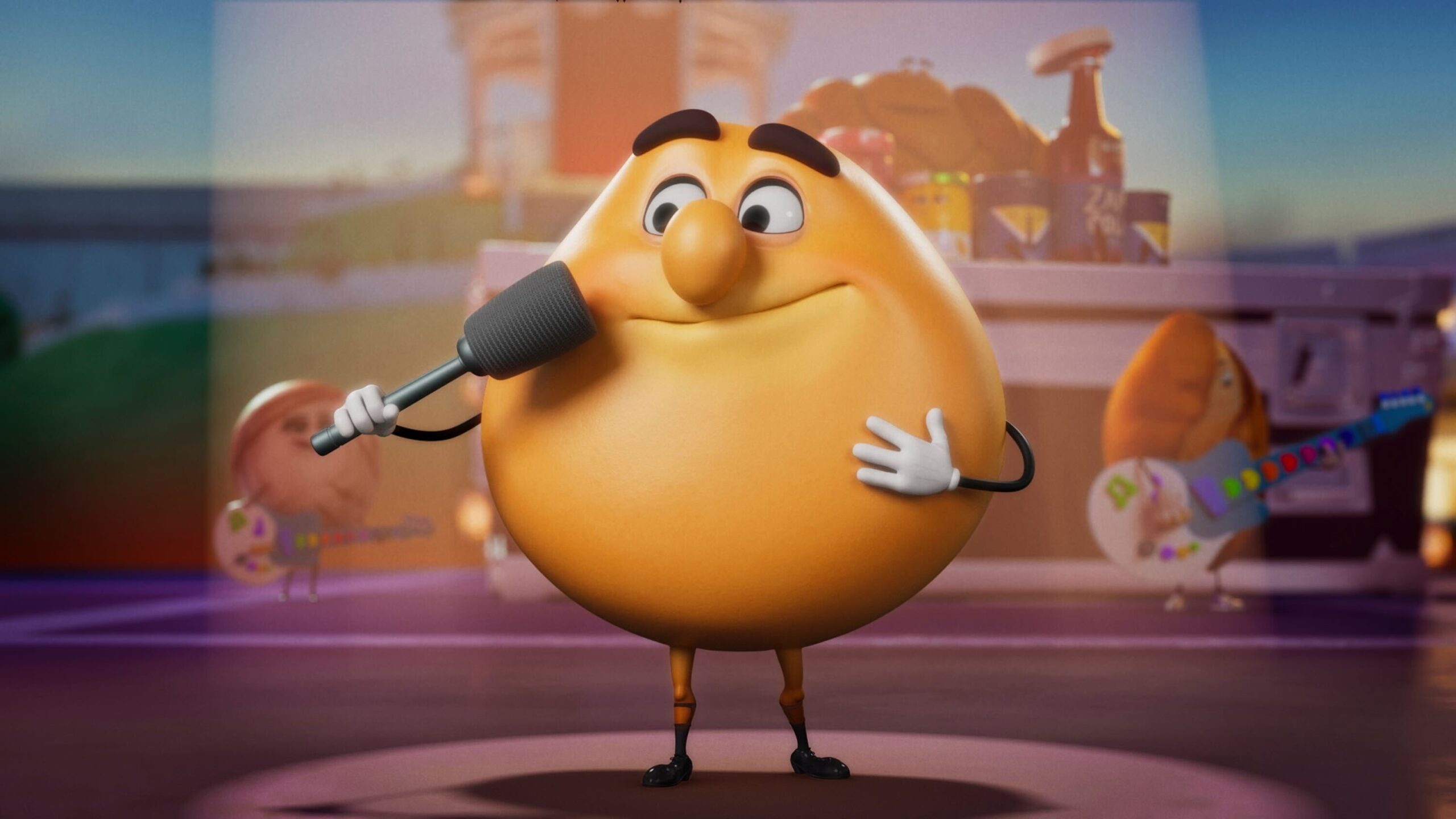 Edward Norton as Sammy Bagel Jr. in Seth Rogen, Evan Goldberg, Kyle Hunter, and Ariel Shaffir's Prime Video adult animated comedy limited series, Sausage Party Foodtopia