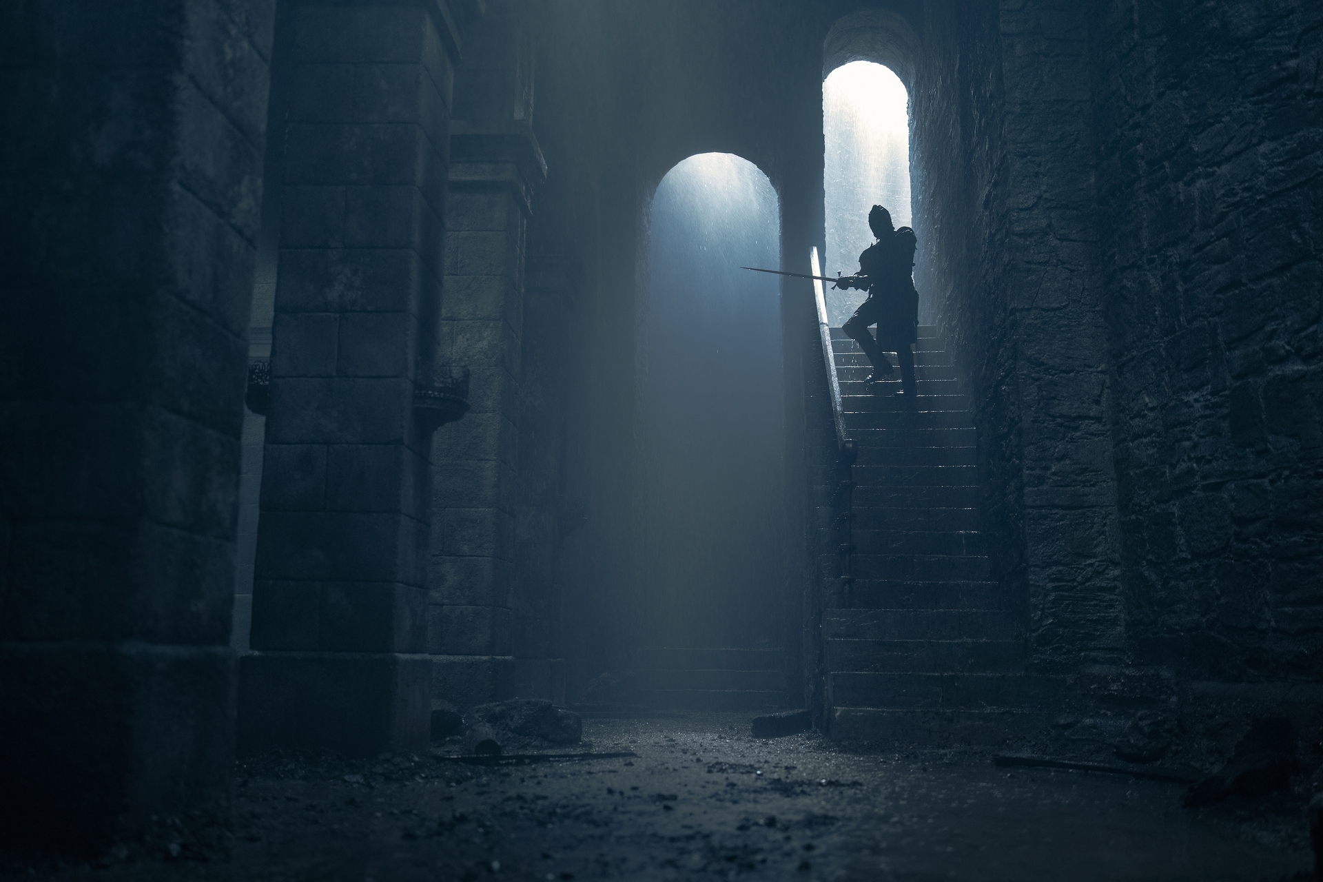 Matt Smith dans le rôle de Daemon Targaryen dans l'adaptation télévisée du drame fantastique d'action-aventure de George RR Martin et Ryan Condal pour HBO, House of the Dragon, saison 2 épisode 3