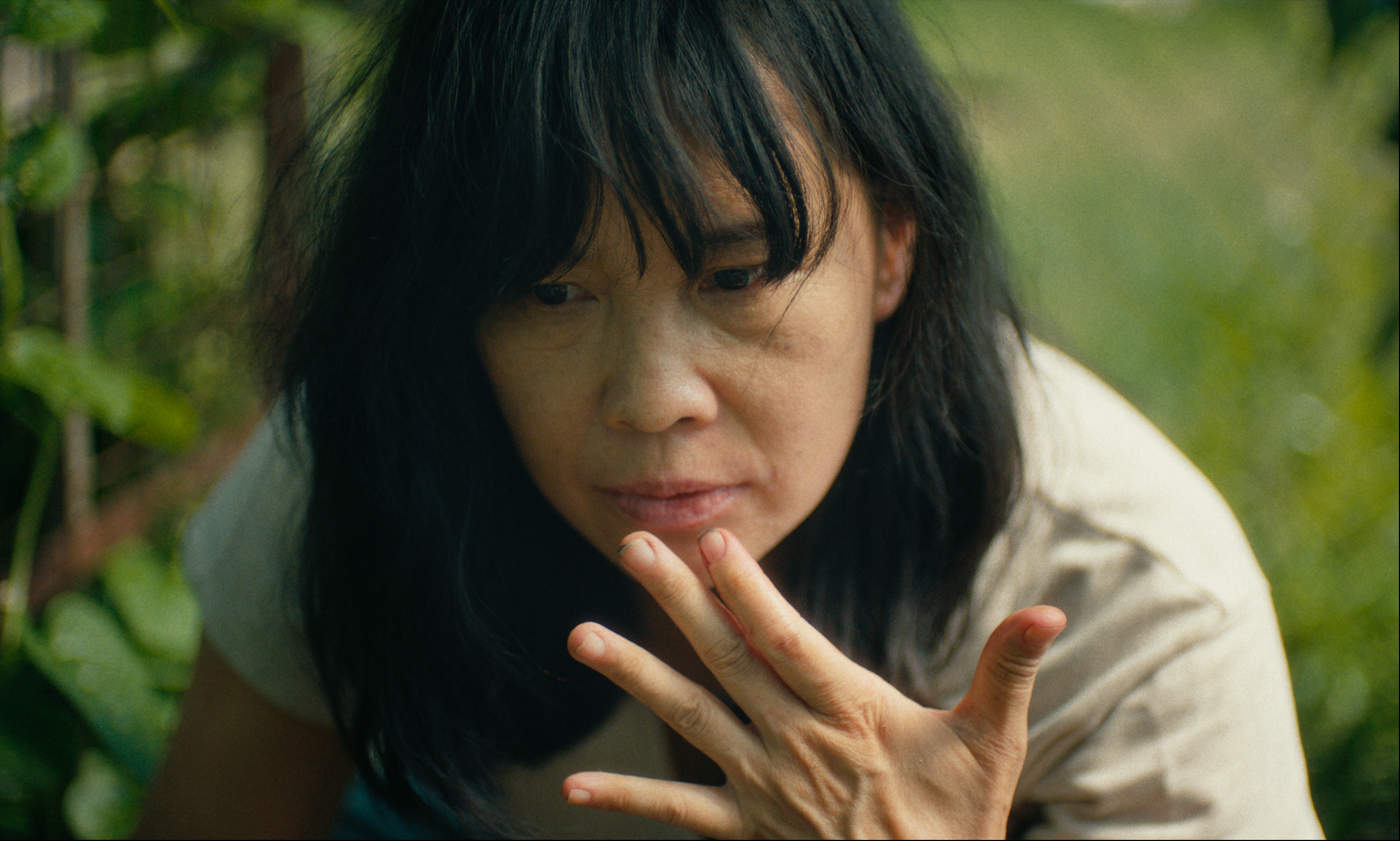 Sook-Yin Lee as Marielle Lau in Priscilla Galvez and Maisie Jacobson's horror short film, A Fermenting Woman, screening at Fantastic Fest in 2024