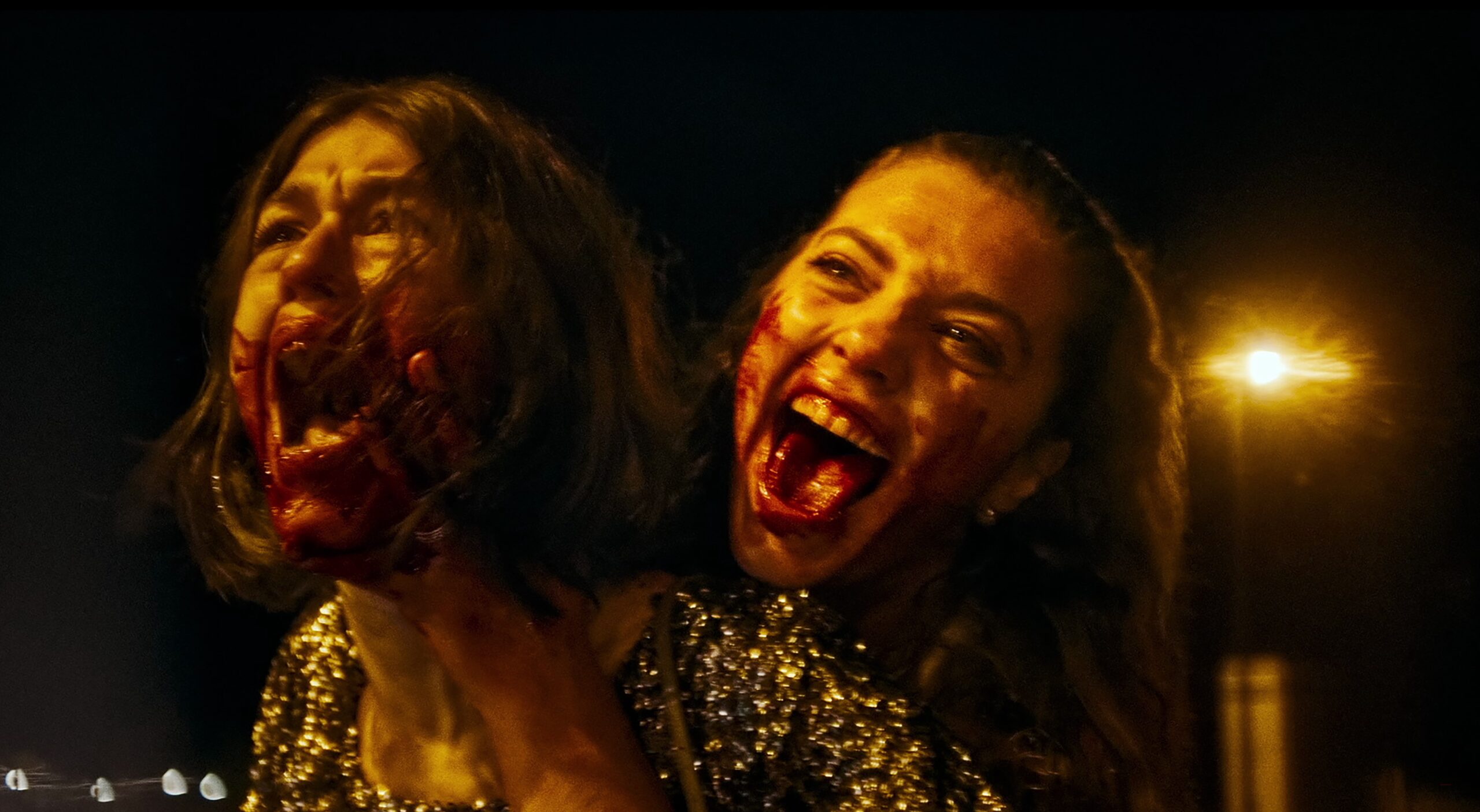 Lucille Guillaume and Laurie Pavy in David Moreau's Shudder horror thriller film, MadS