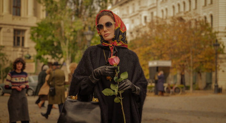 Angelina Jolie as Maria Callas in Pablo Larrain's psychological drama film, Maria, streaming on Netflix