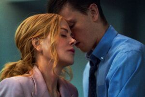 Harris Dickinson and Nicole Kidman in Halina Reijn's A24 erotic thriller drama film, Babygirl