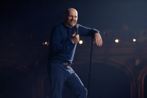 A still from the Hulu stand up comedy special, Bill Burr Drop Dead Years