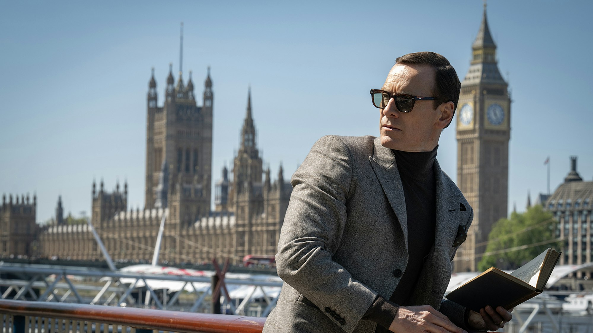 Michael Fassbender in Steven Soderbergh and David Koepp's dramatic spy thriller film Black Bag